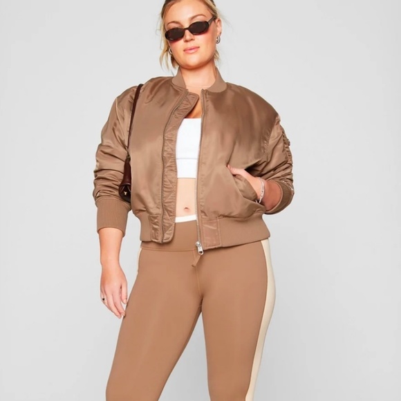 Fabletics Women's Iconic Bomber Jacket Coat - Picture 4 of 11